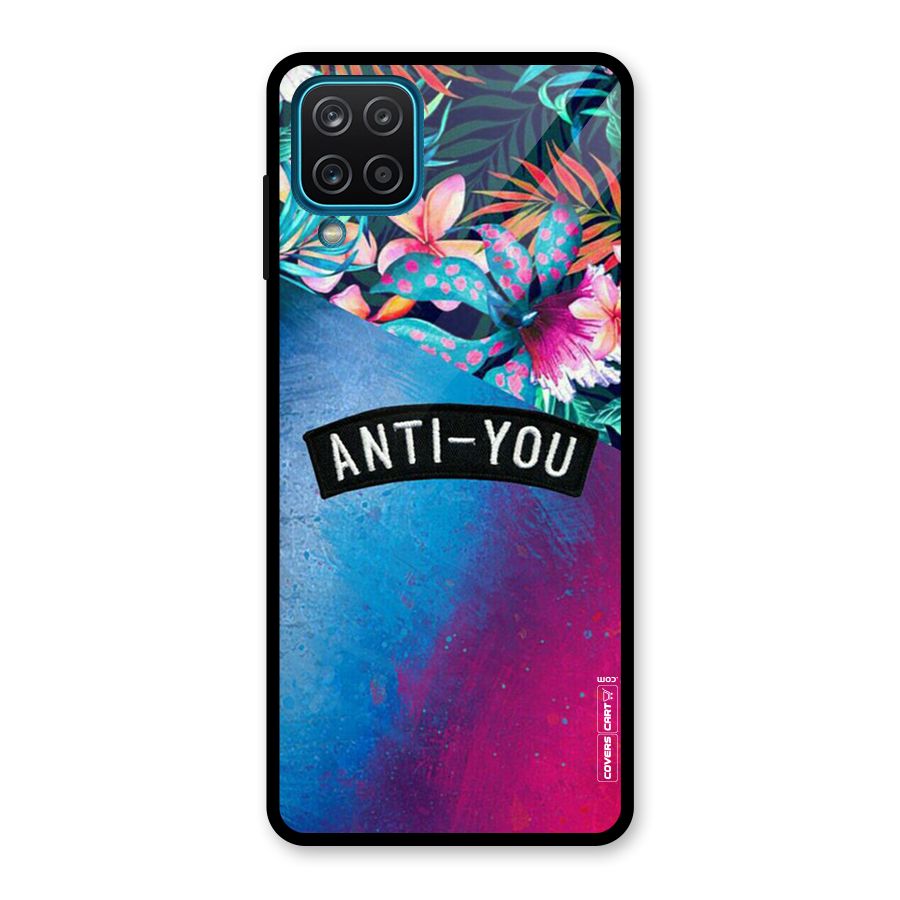 Anti You Glass Back Case for Galaxy A12