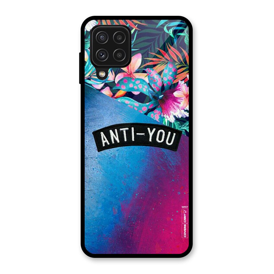 Anti You Glass Back Case for Galaxy A22 4G