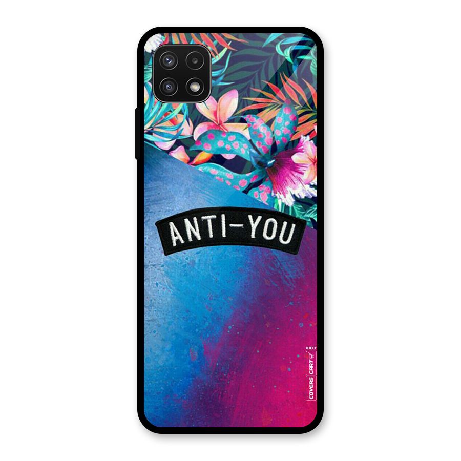 Anti You Glass Back Case for Galaxy A22 5G