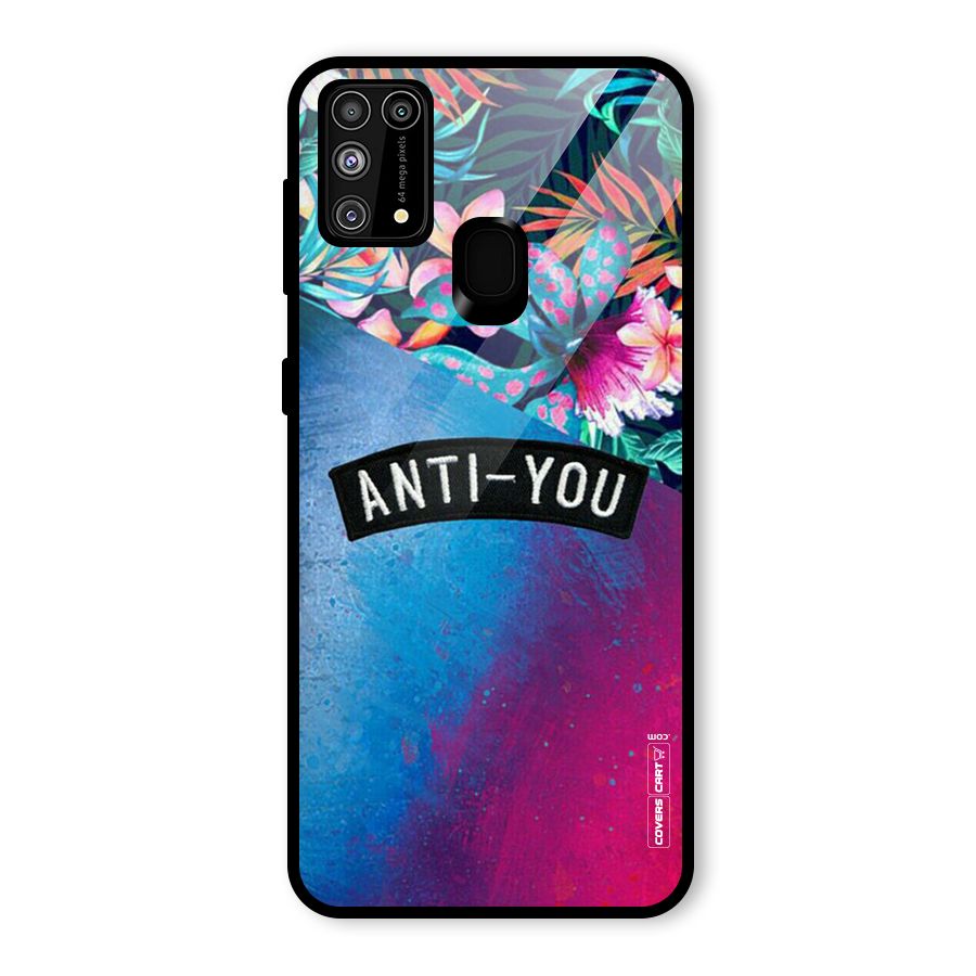 Anti You Glass Back Case for Galaxy F41