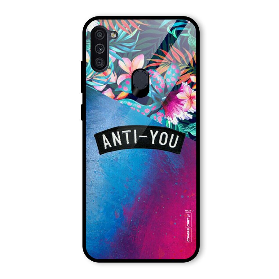 Anti You Glass Back Case for Galaxy M11