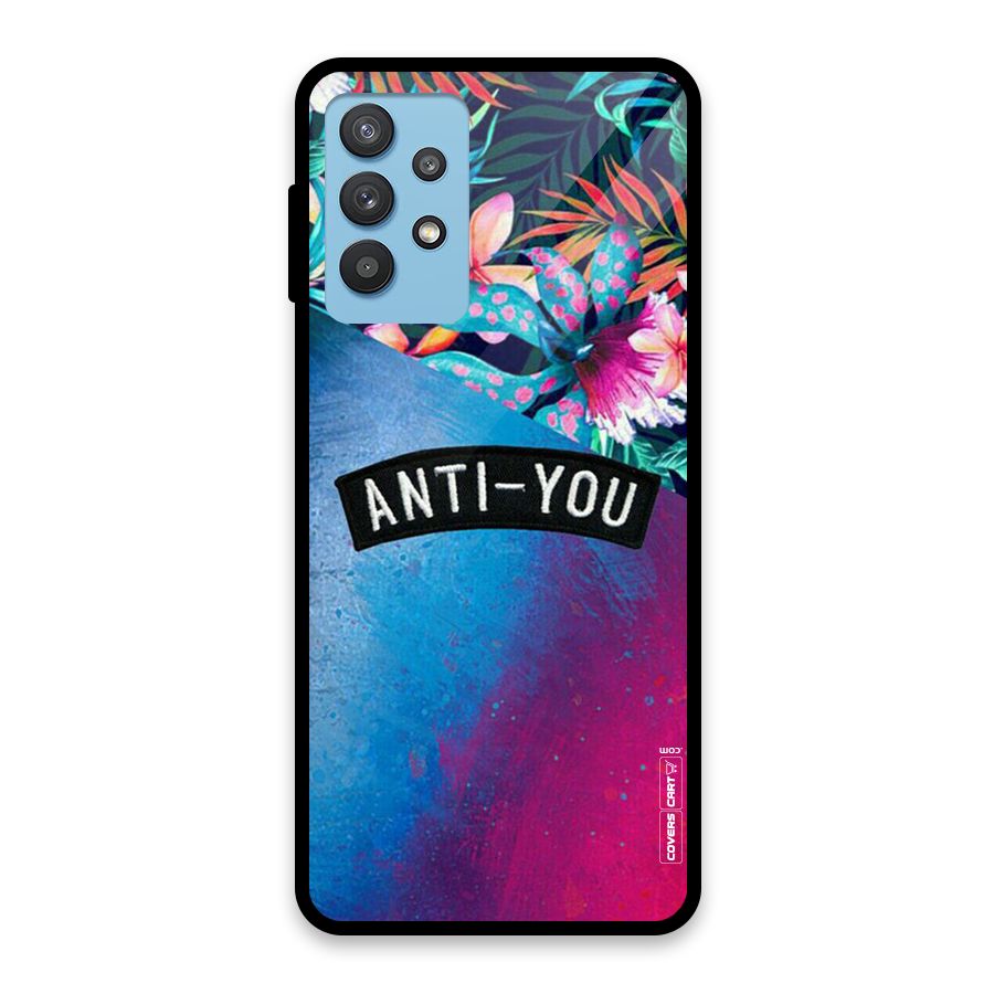 Anti You Glass Back Case for Galaxy M32 5G