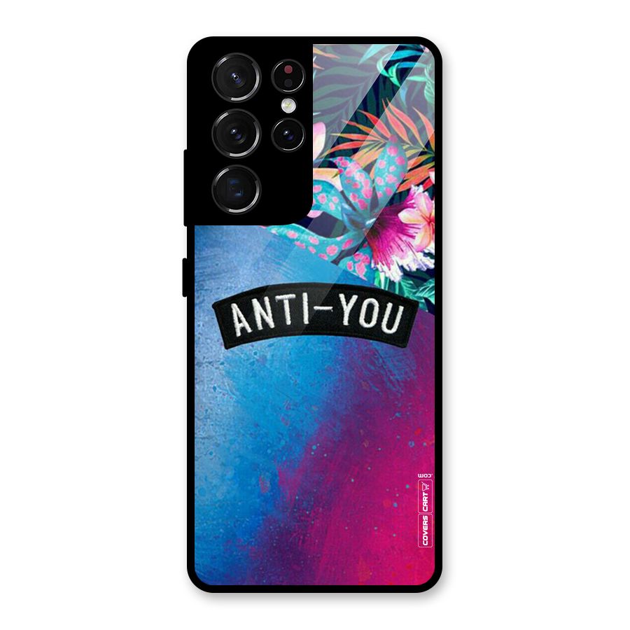 Anti You Glass Back Case for Galaxy S21 Ultra 5G