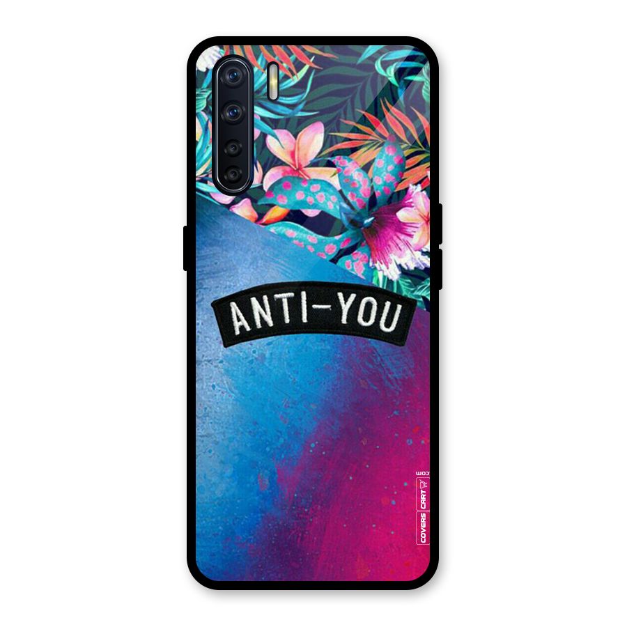 Anti You Glass Back Case for Oppo F15