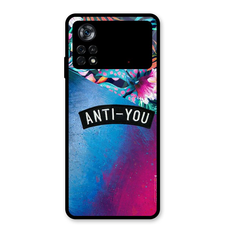 Anti You Glass Back Case for Poco X4 Pro 5G