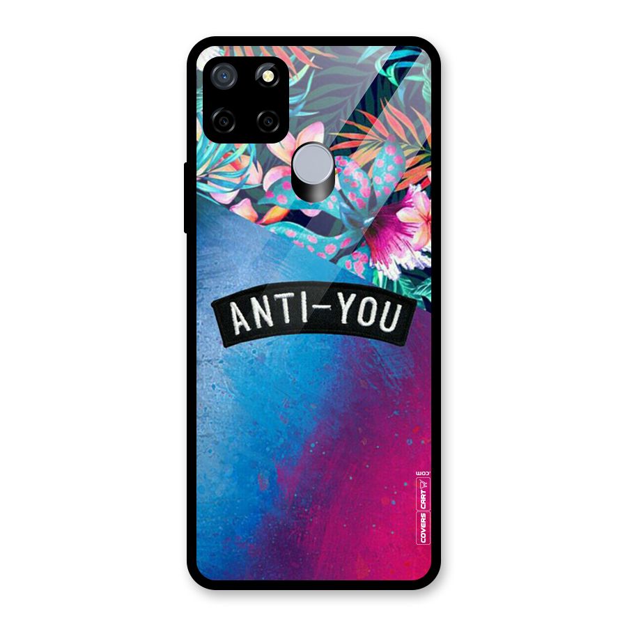 Anti You Glass Back Case for Realme C15