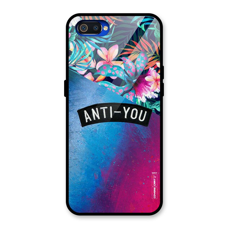 Anti You Glass Back Case for Realme C2