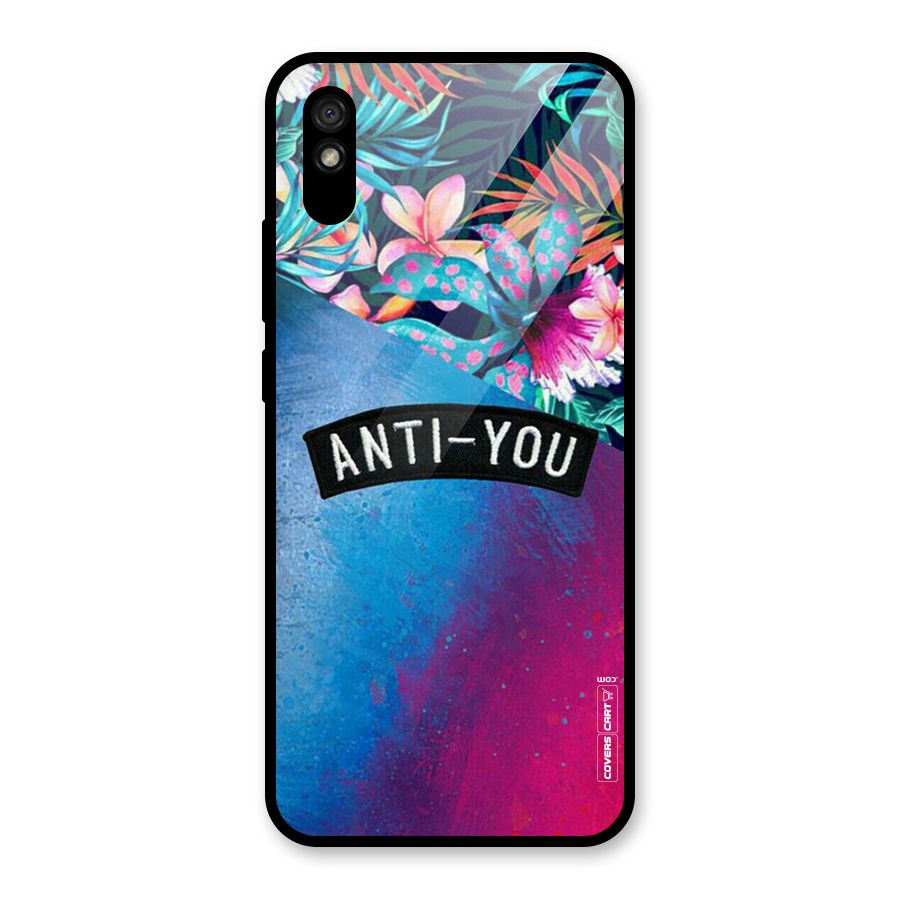 Anti You Glass Back Case for Redmi 9A