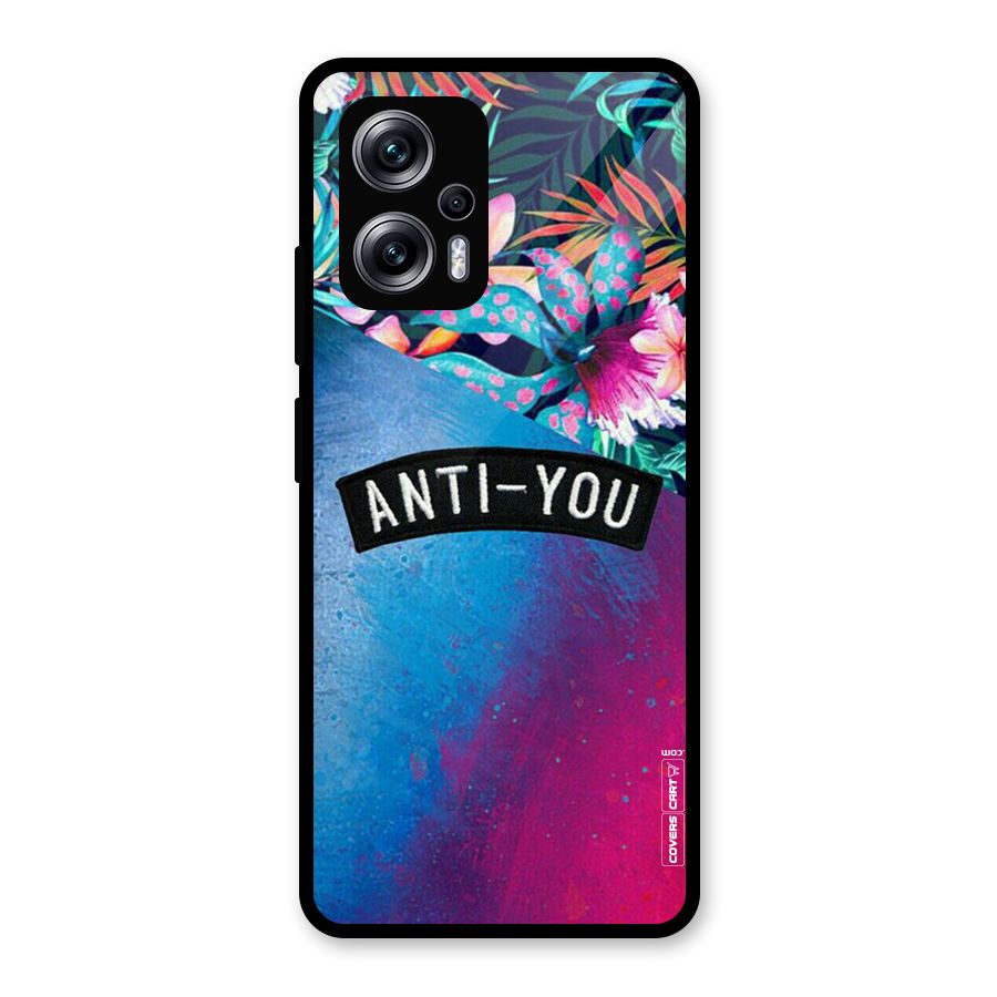 Anti You Glass Back Case for Redmi K50i