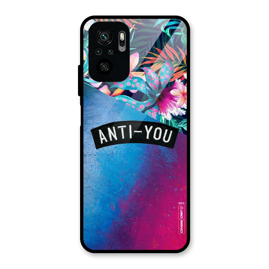 Anti You Glass Back Case for Redmi Note 10S