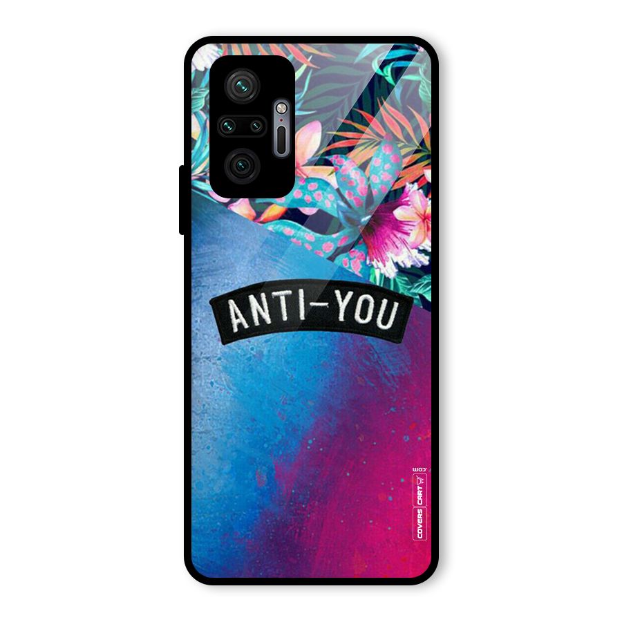 Anti You Glass Back Case for Redmi Note 10 Pro