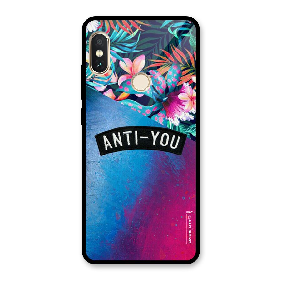Anti You Glass Back Case for Redmi Note 5 Pro