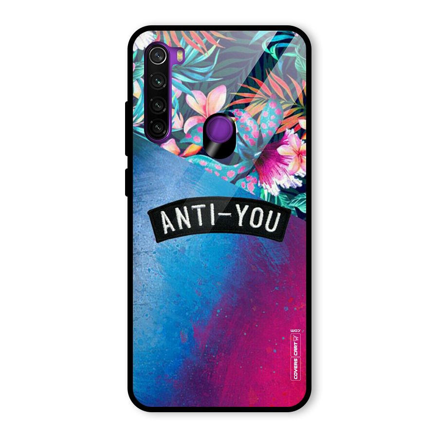 Anti You Glass Back Case for Redmi Note 8