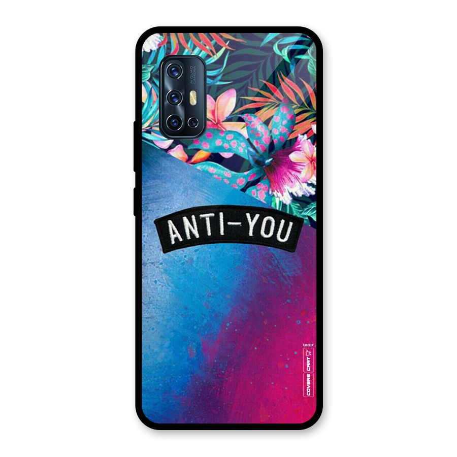 Anti You Glass Back Case for Vivo V17