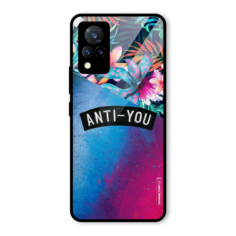 Anti You Glass Back Case for Vivo V21 5G