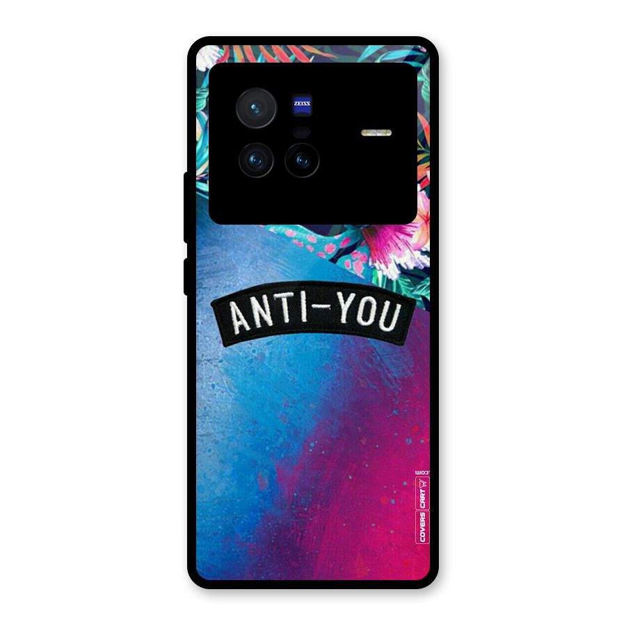 Anti You Glass Back Case for Vivo X80