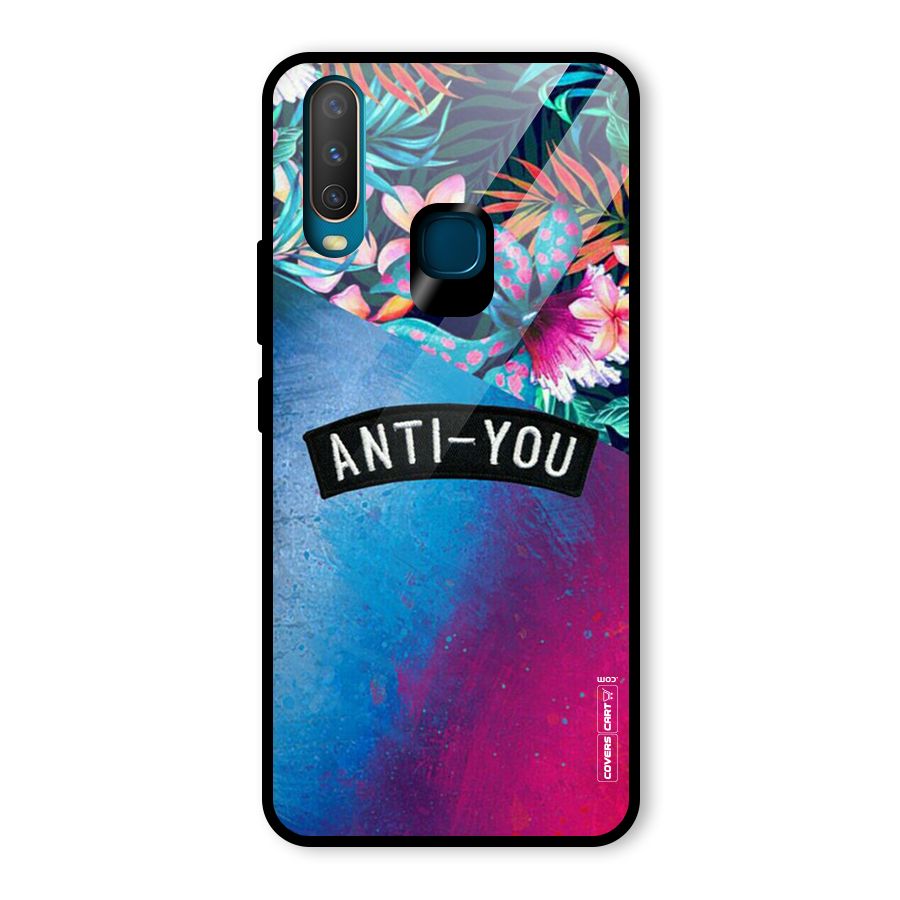 Anti You Glass Back Case for Vivo Y12