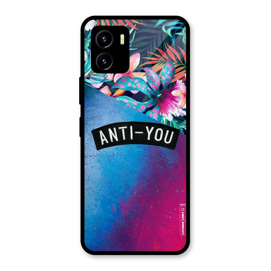Anti You Glass Back Case for Vivo Y15s