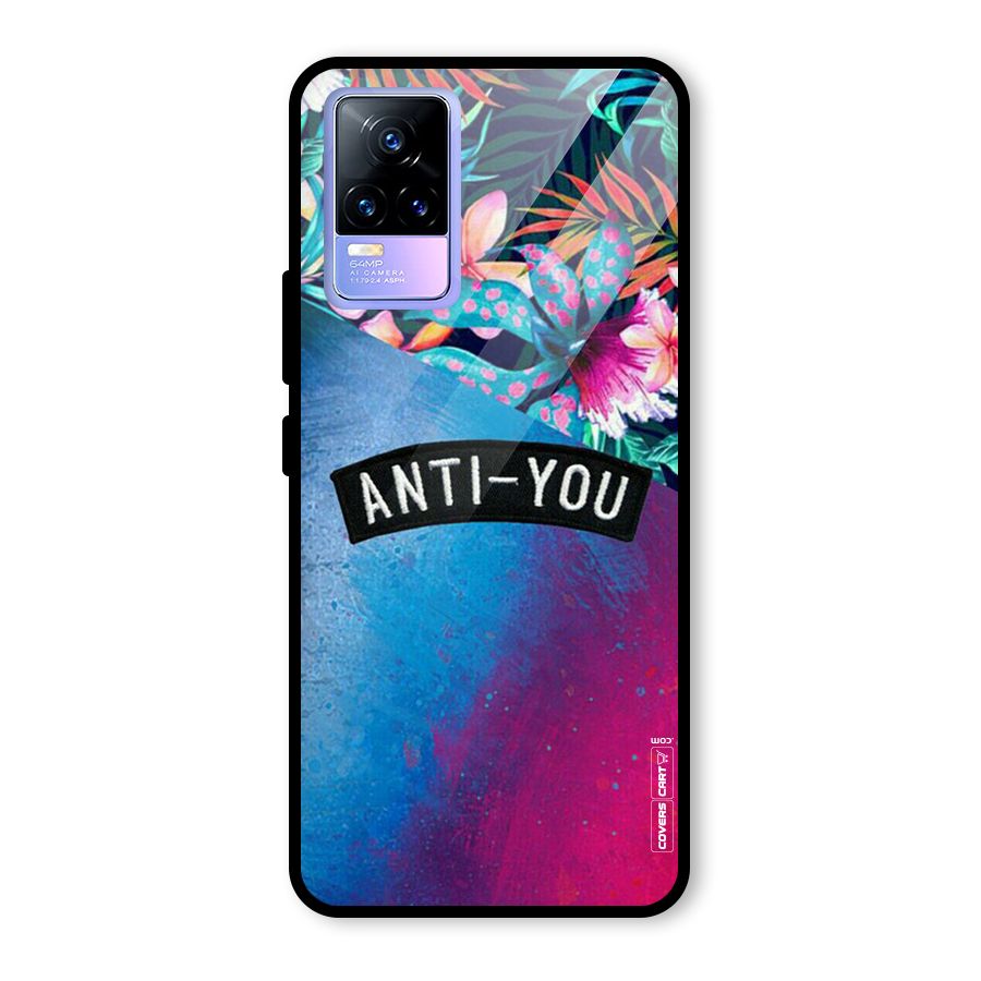 Anti You Glass Back Case for Vivo Y73