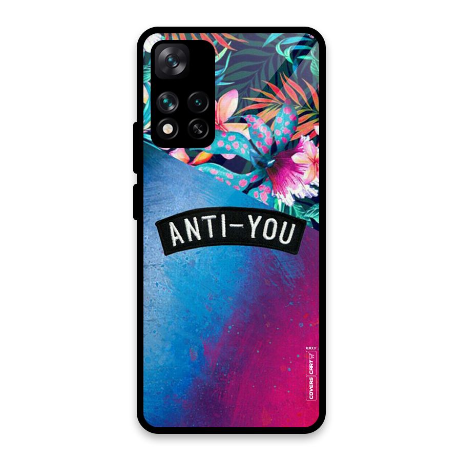 Anti You Glass Back Case for Xiaomi 11i HyperCharge 5G