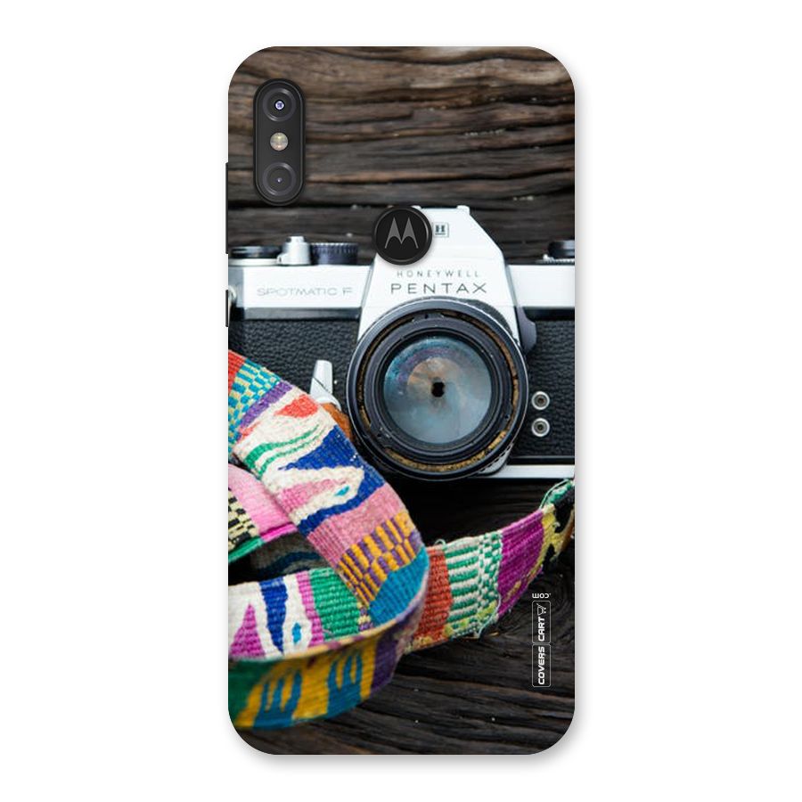 Antique Camera Back Case for Motorola One Power