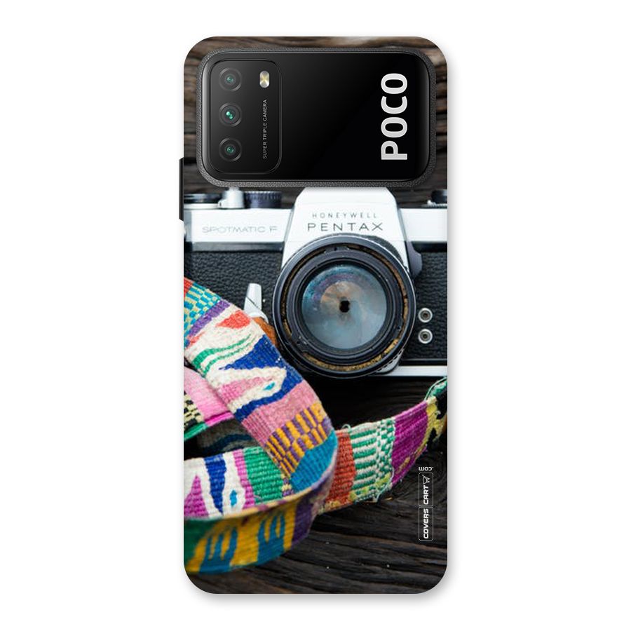 Antique Camera Back Case for Poco M3
