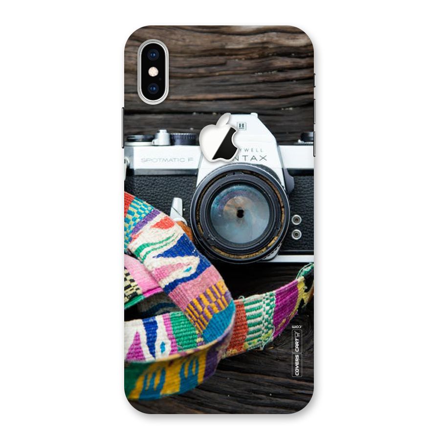 Antique Camera Back Case for iPhone XS Max Apple Cut