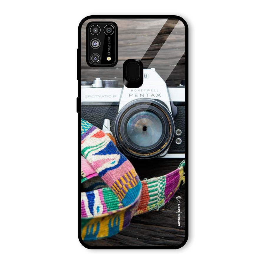 Antique Camera Glass Back Case for Galaxy F41
