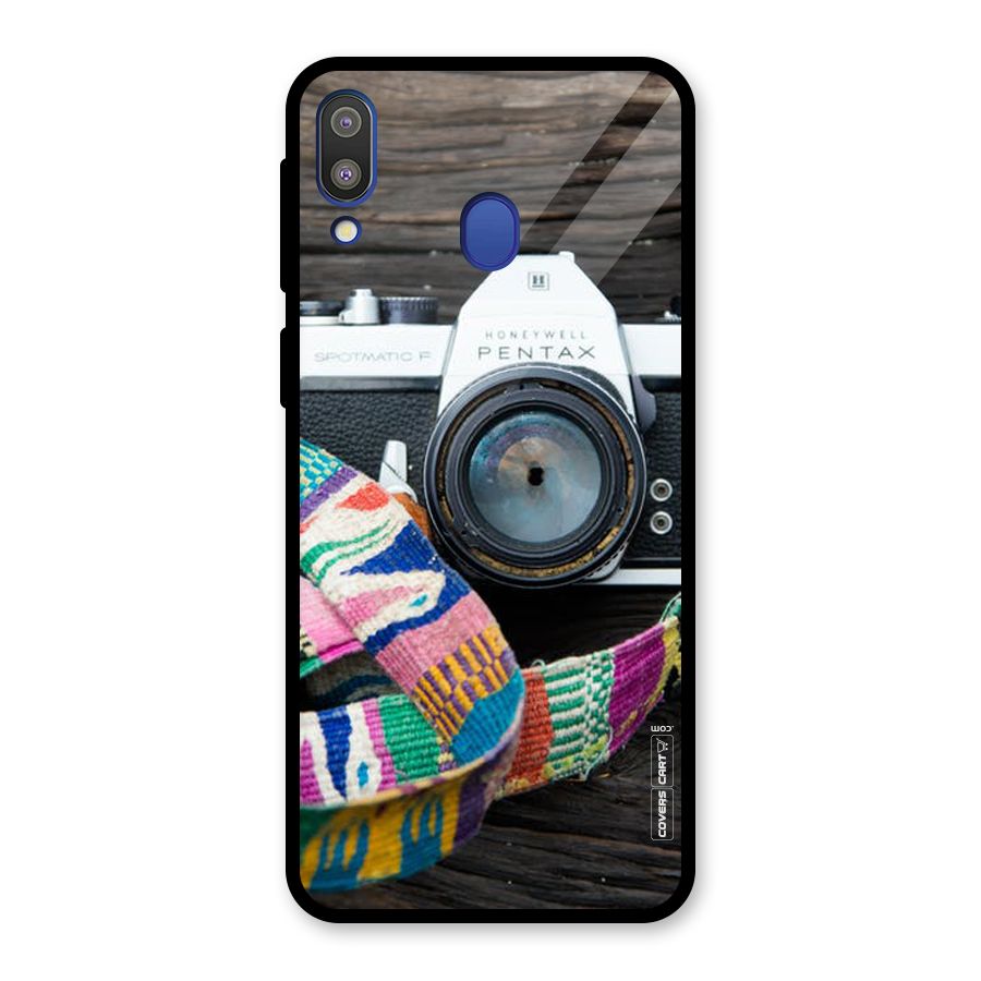 Antique Camera Glass Back Case for Galaxy M20