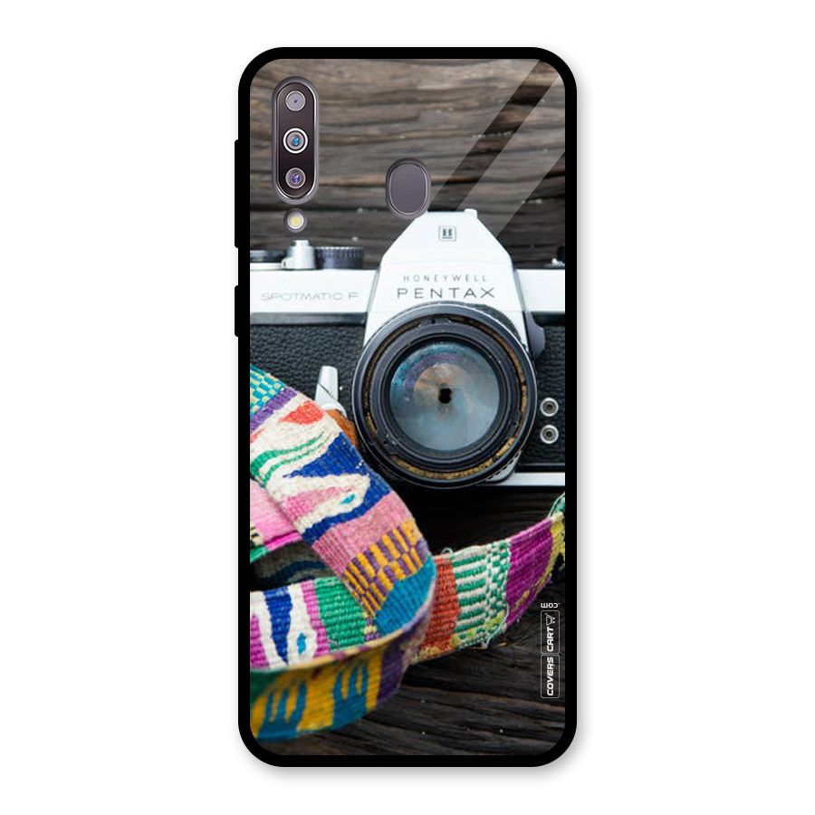 Antique Camera Glass Back Case for Galaxy M30