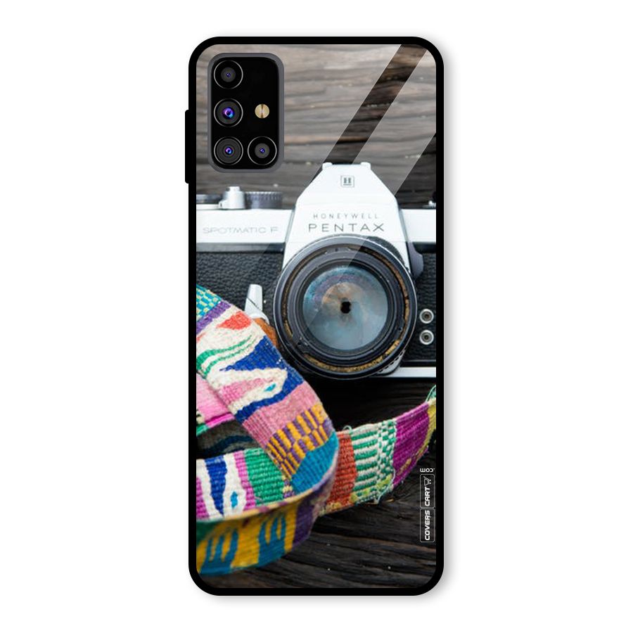 Antique Camera Glass Back Case for Galaxy M31s