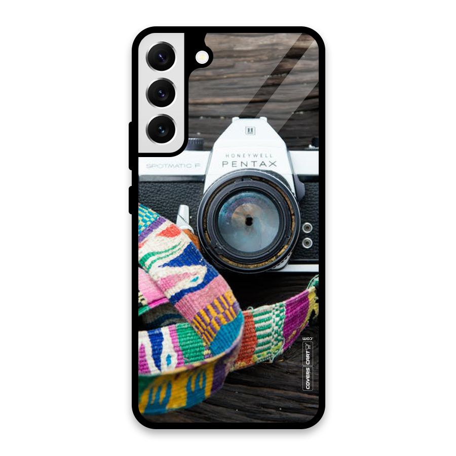 Antique Camera Glass Back Case for Galaxy S22 Plus 5G