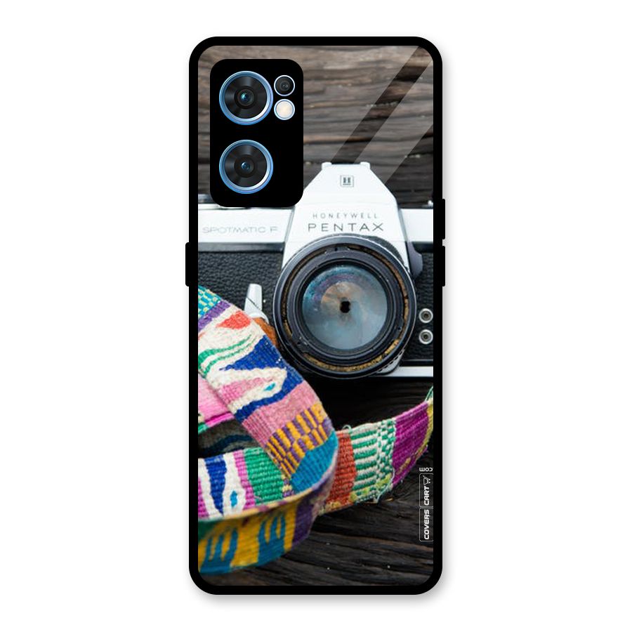Antique Camera Glass Back Case for Oppo Reno7 5G