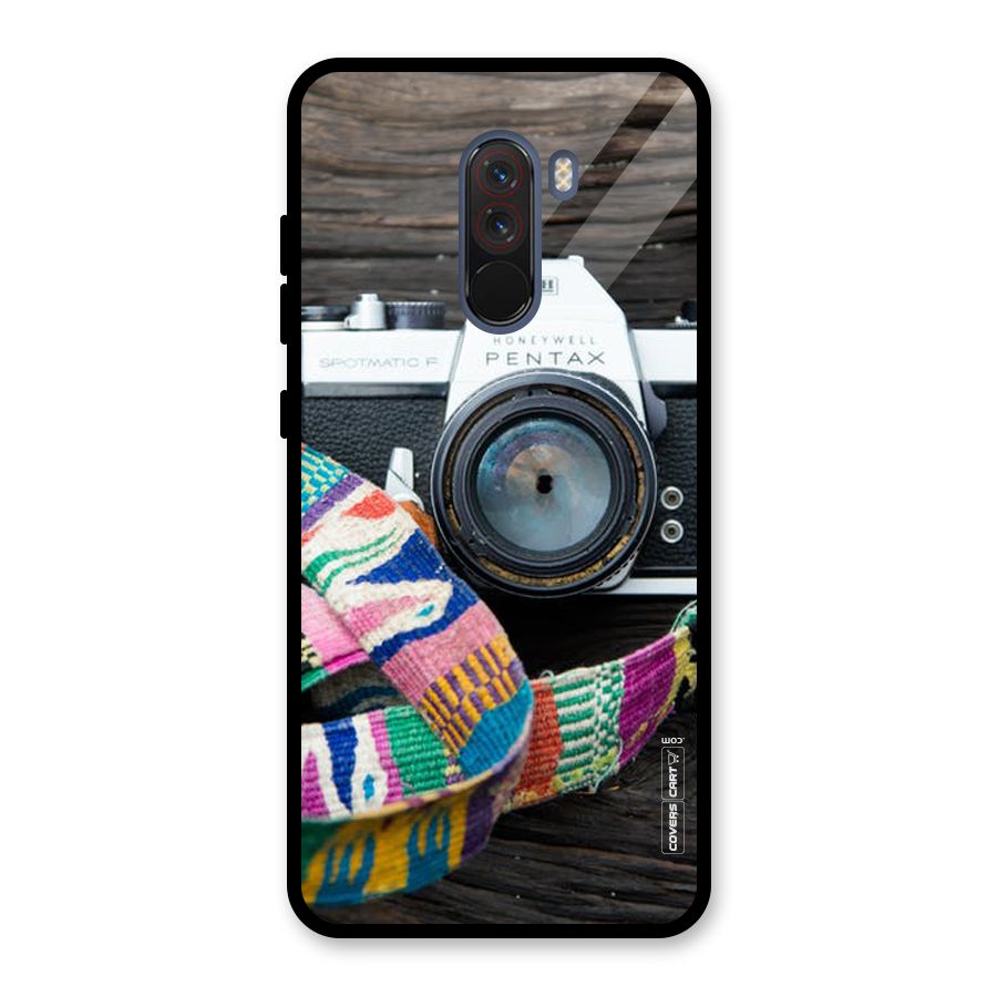 Antique Camera Glass Back Case for Poco F1