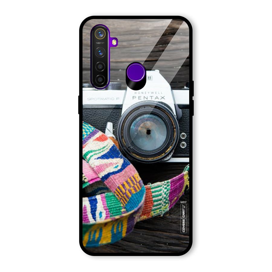 Antique Camera Glass Back Case for Realme 5 Pro