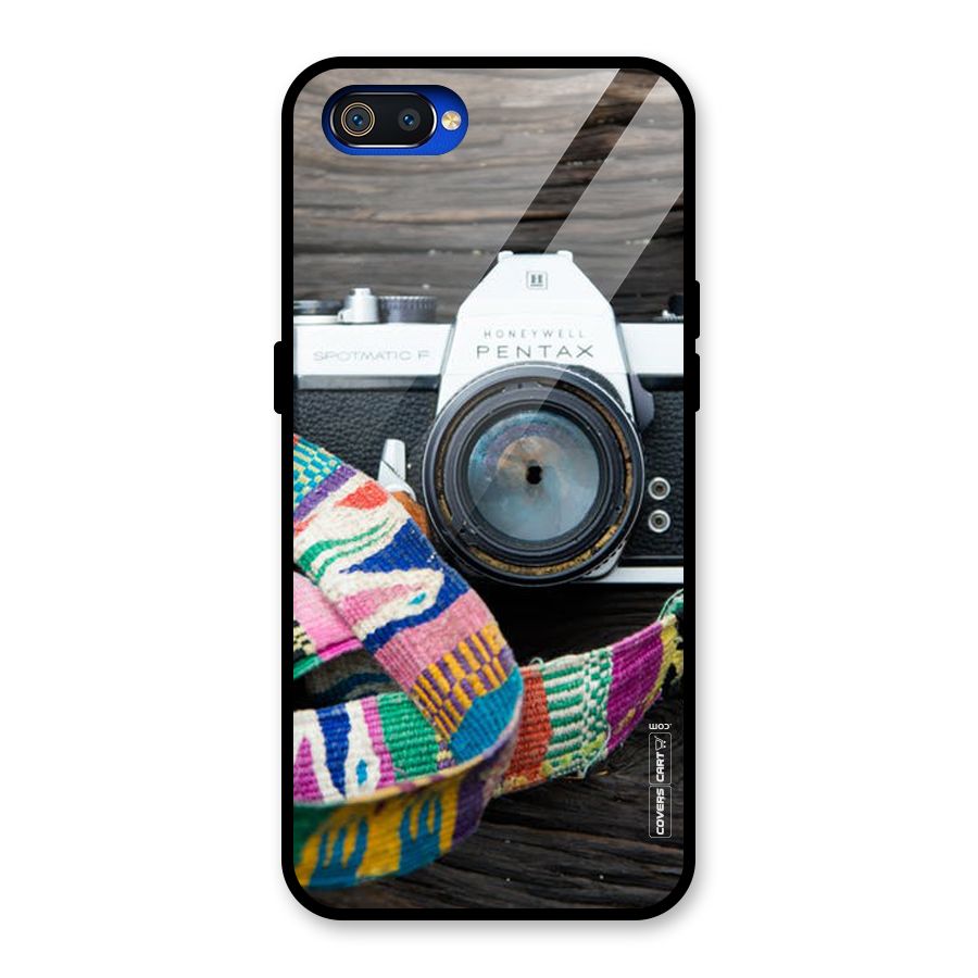 Antique Camera Glass Back Case for Realme C2