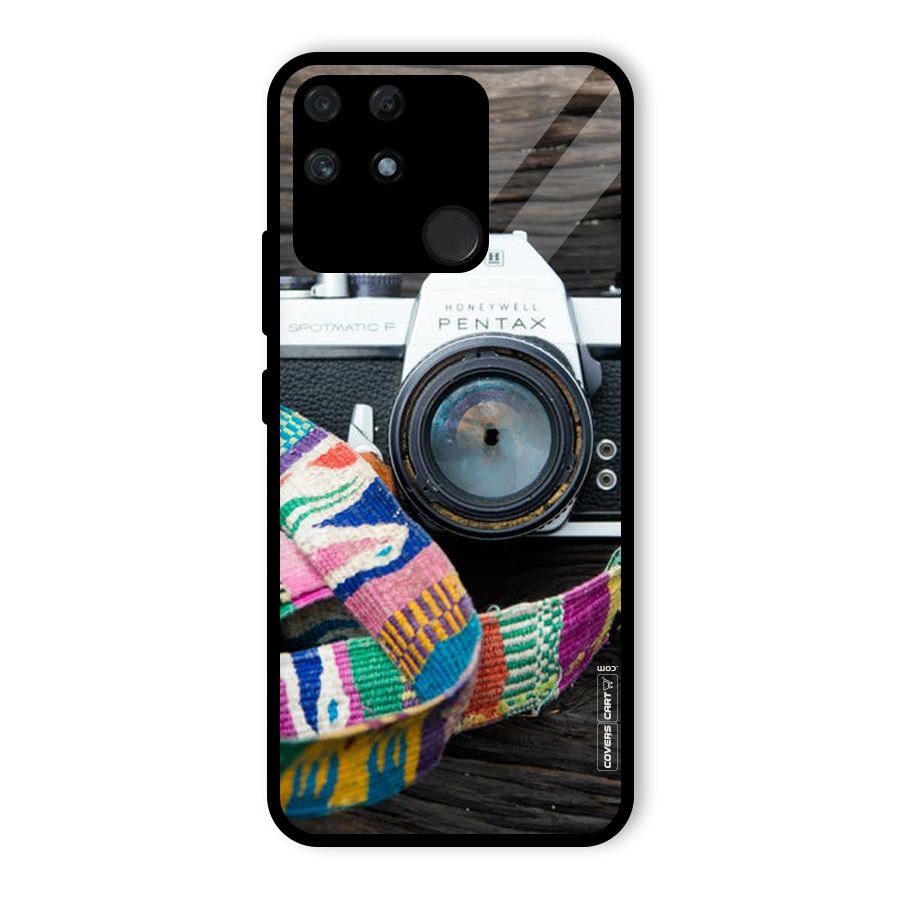 Antique Camera Glass Back Case for Realme Narzo 50A
