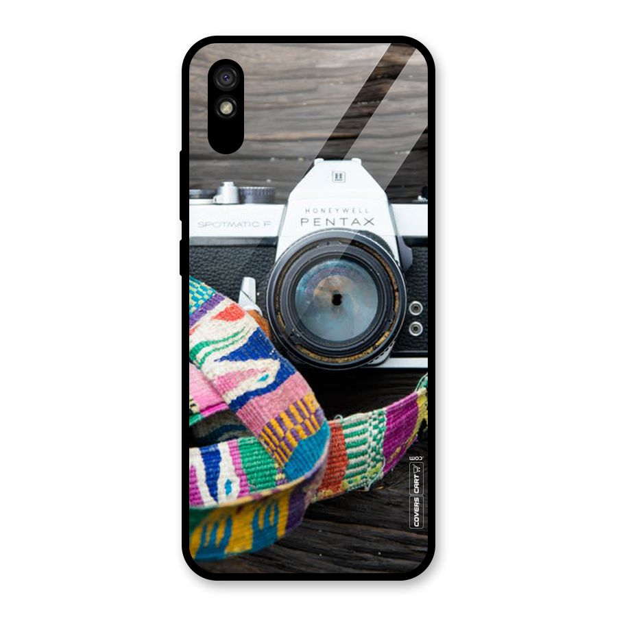 Antique Camera Glass Back Case for Redmi 9i