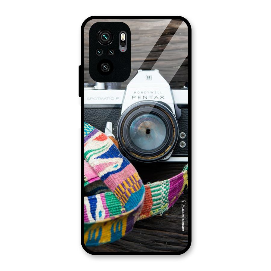 Antique Camera Glass Back Case for Redmi Note 10S