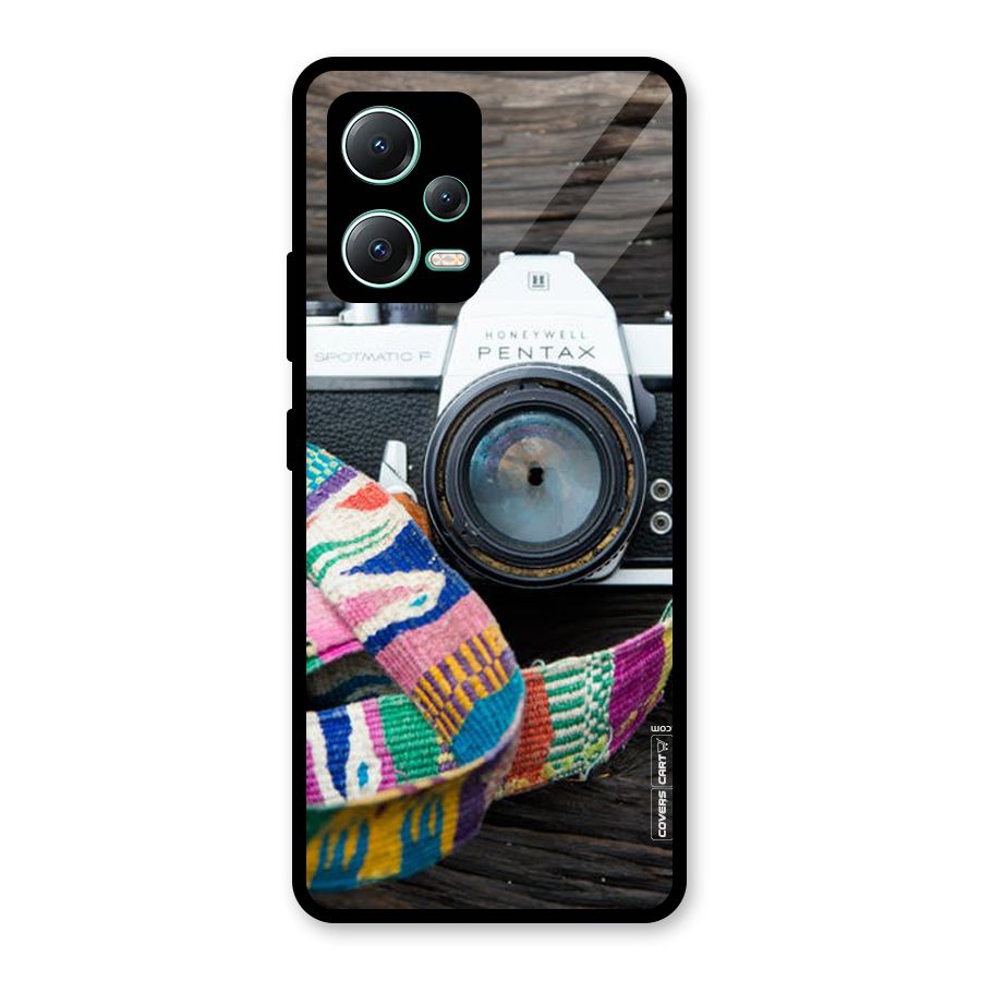 Antique Camera Glass Back Case for Redmi Note 12 5G