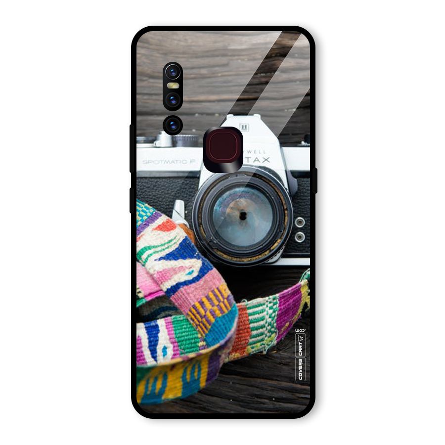 Antique Camera Glass Back Case for Vivo V15