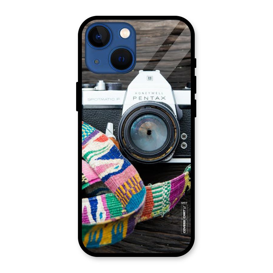 Antique Camera Glass Back Case for iPhone 13 Mini