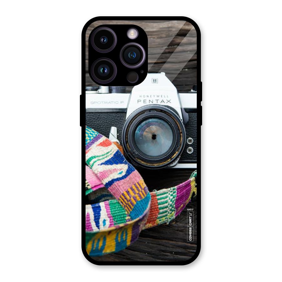 Antique Camera Glass Back Case for iPhone 14 Pro Max