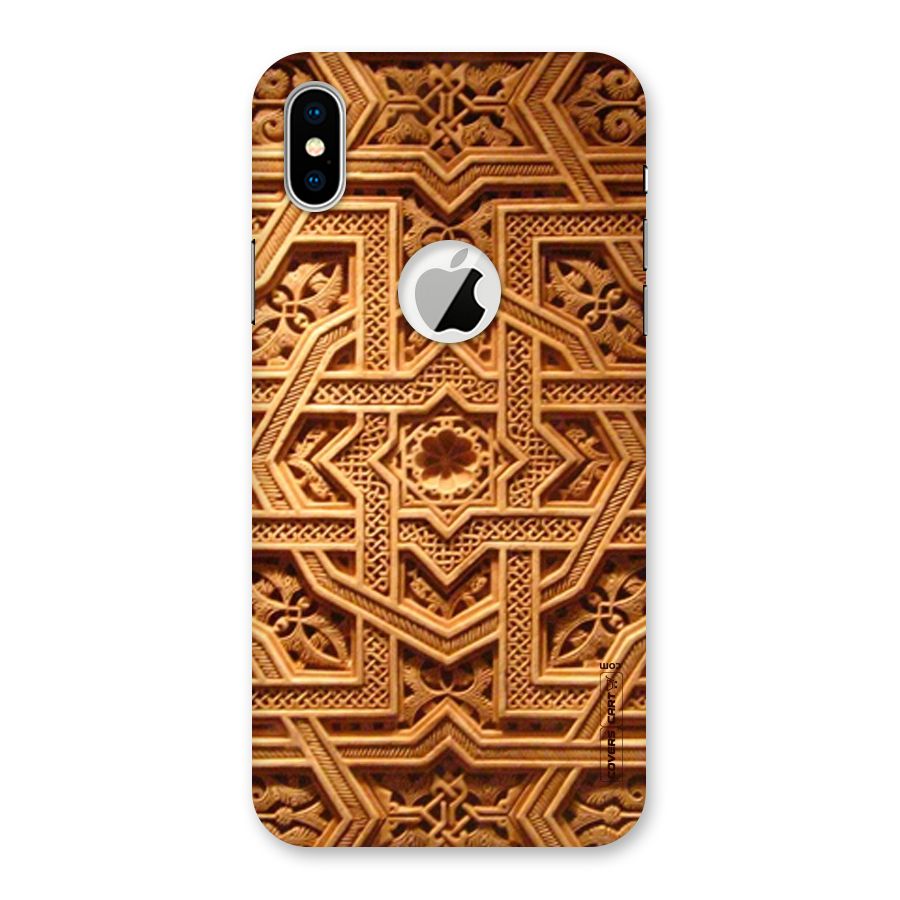Archaic Wall Back Case for iPhone X Logo Cut