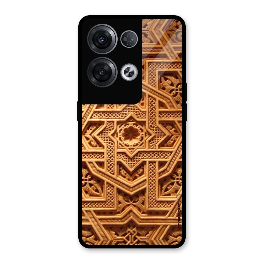 Archaic Wall Glass Back Case for Oppo Reno8 Pro 5G