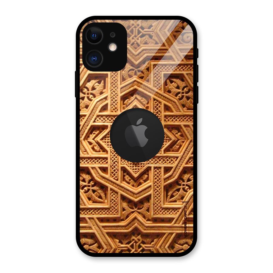 Archaic Wall Glass Back Case for iPhone 11 Logo Cut