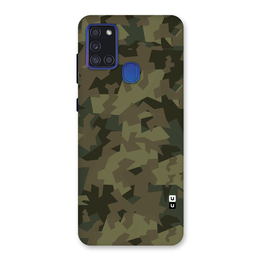 Army Abstract Back Case for Galaxy A21s