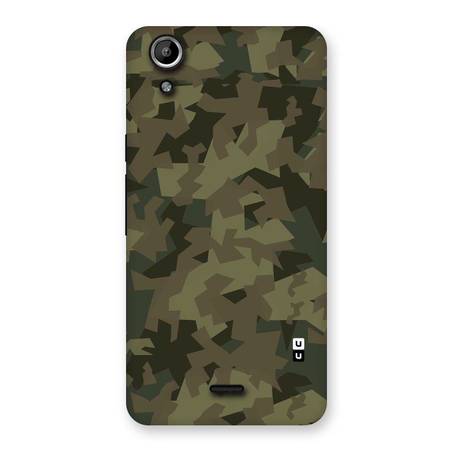 Army Abstract Back Case for Micromax Canvas Selfie Lens Q345