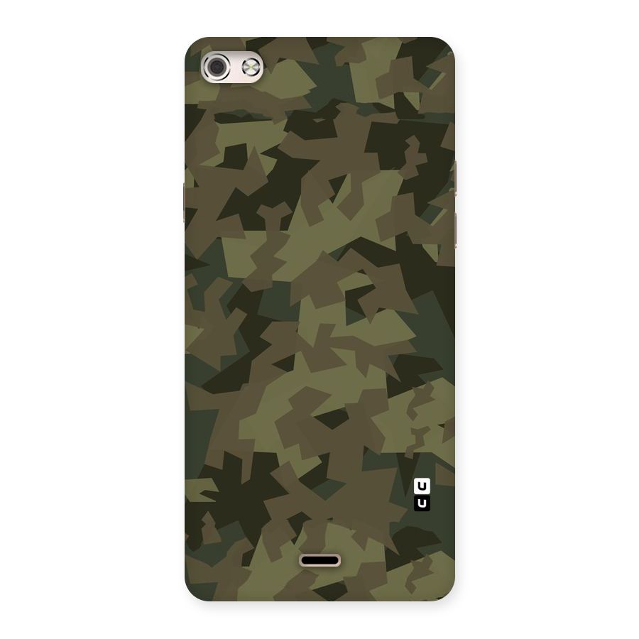 Army Abstract Back Case for Micromax Canvas Silver 5