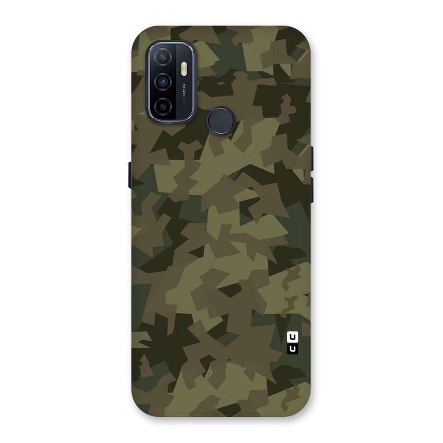 Army Abstract Back Case for Oppo A32